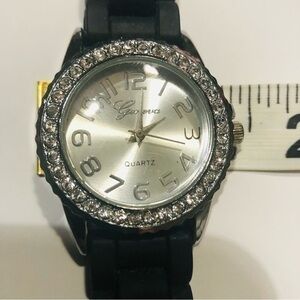 Geneva Quartz Watch With Stones